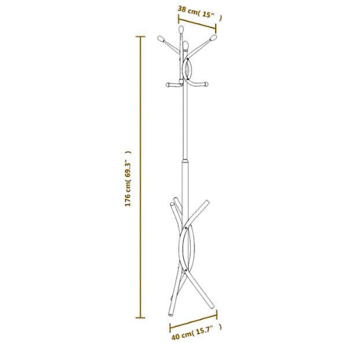 Porte manteau sur pied NØRA noir