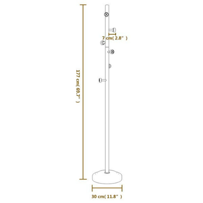 Porte manteau sur pied LINA noir