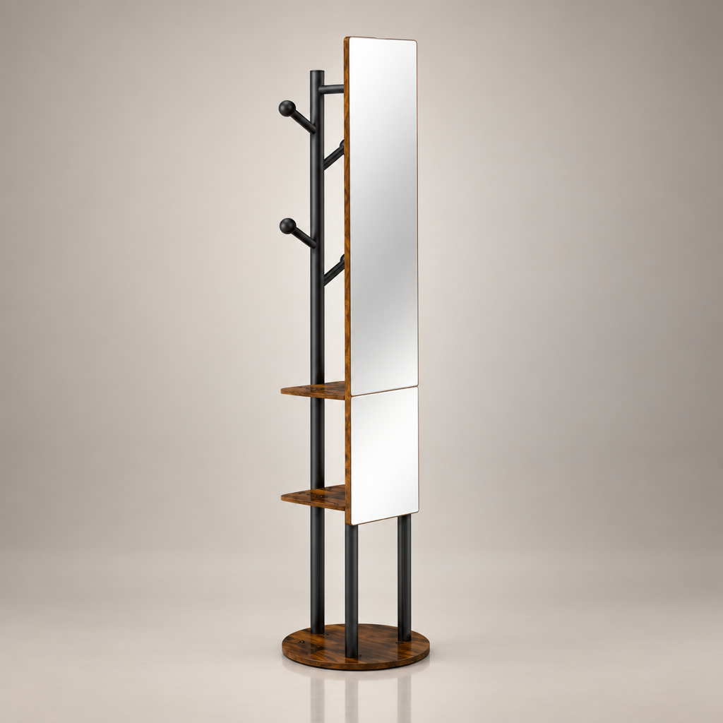 Miroir pivotant 360 marron - photo studio