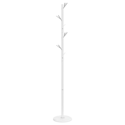 Porte manteau sur pied, style branche d’arbre blanc